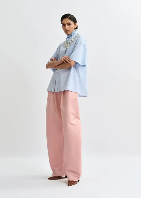 Essentiel Antwerp - Jasleen Shirt with embroidered detail and separate scarf
