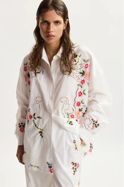 Essentiel Antwerp - Jayme Oversized Embroidered Shirt