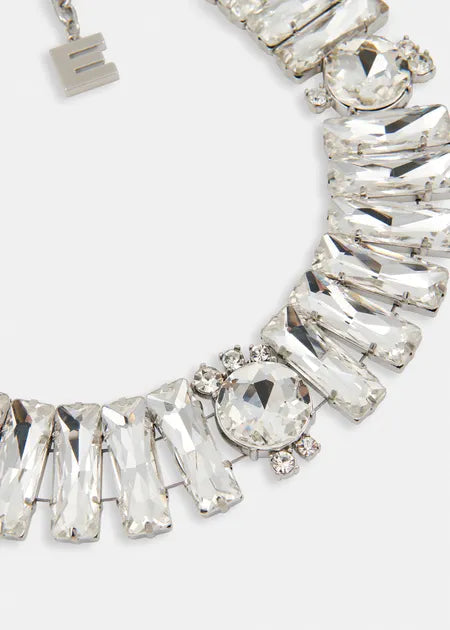 Essentiel Antwerp - Jelix Rectangle Rhinstone Necklace