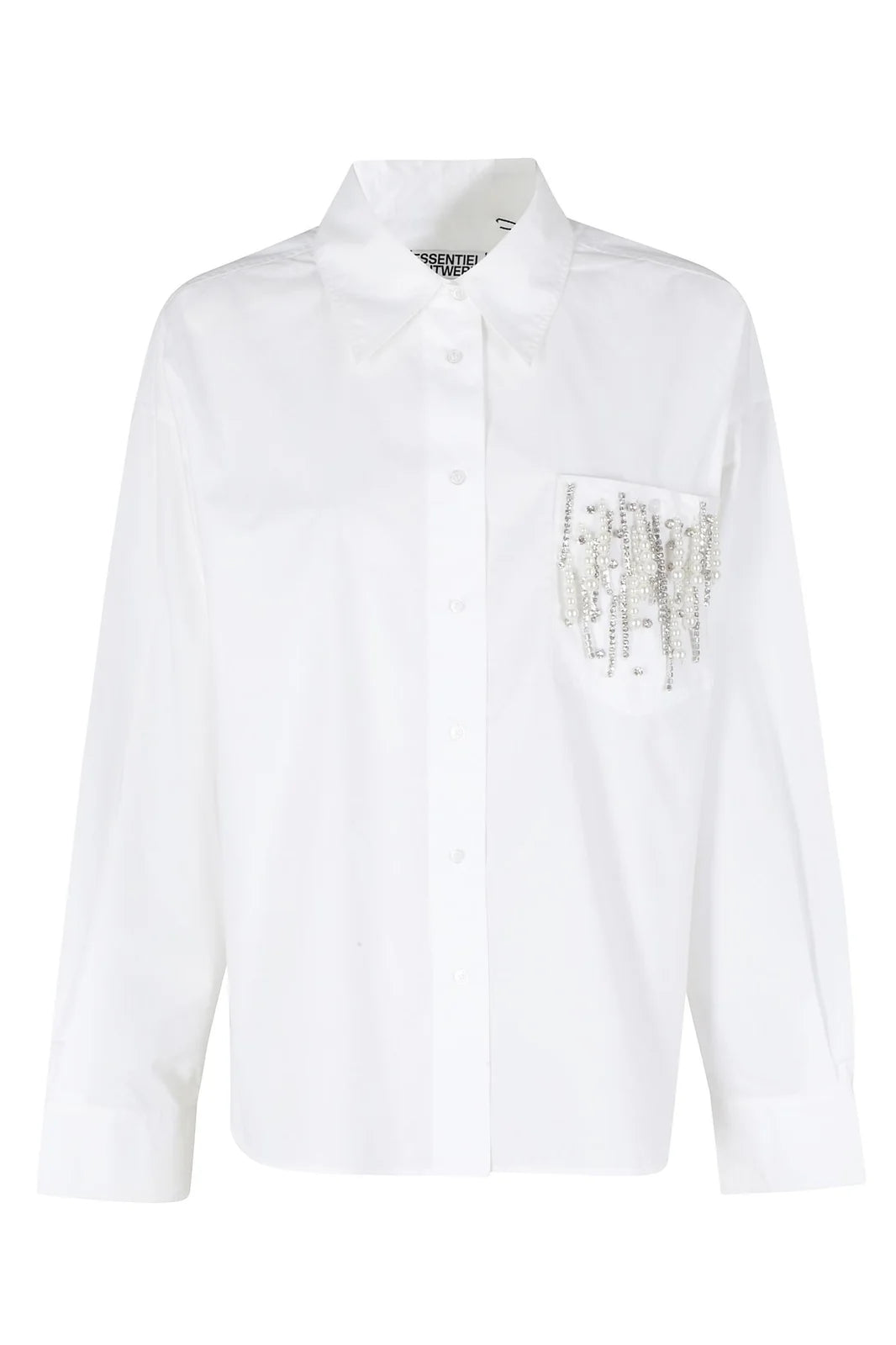 Essentiel Antwerp - Jomeke Oversized Striped Embellished Shirt