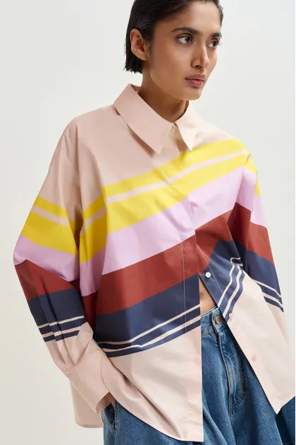 Essentiel Antwerp - Joppy Oversized Multicoloured Shirt