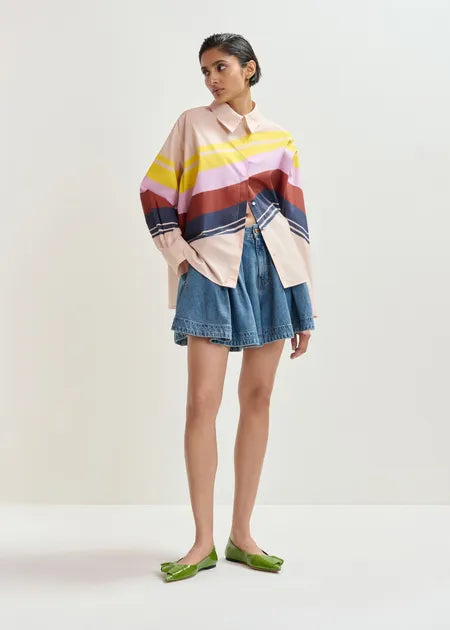 Essentiel Antwerp - Joppy Oversized Multicoloured Shirt