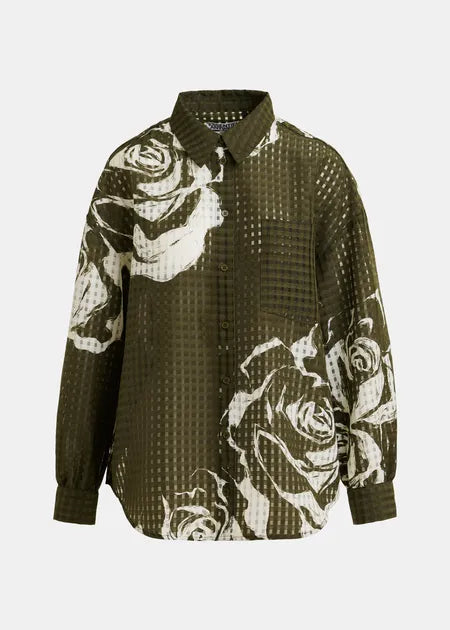 Essentiel Antwerp - Jorange Oversized Sheer Printed Shirt