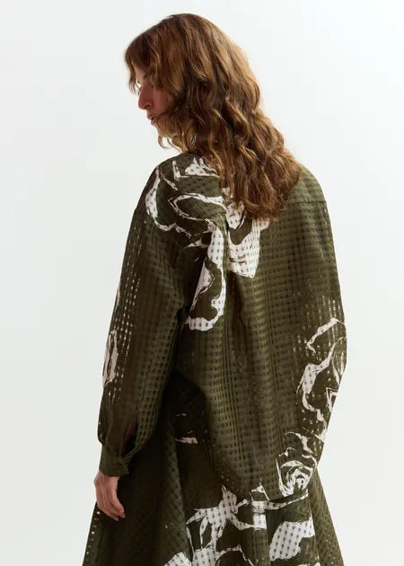 Essentiel Antwerp - Jorange Oversized Sheer Printed Shirt