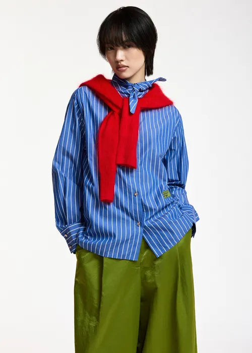 Essentiel Antwerp - Kacao Tied Collar Shirt
