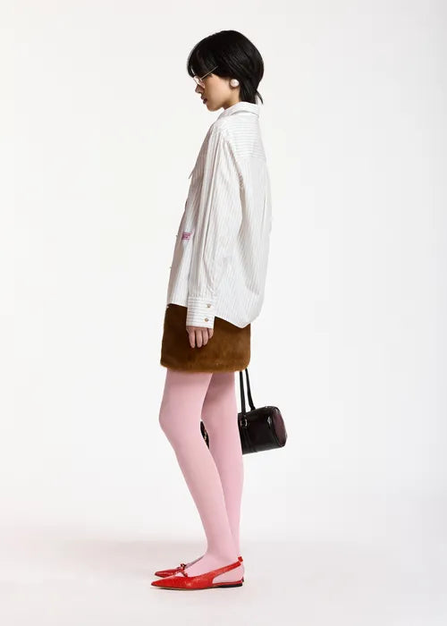 Essentiel Antwerp - Kacao Tied Collar Shirt