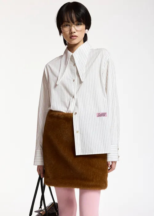 Essentiel Antwerp - Kacao Tied Collar Shirt