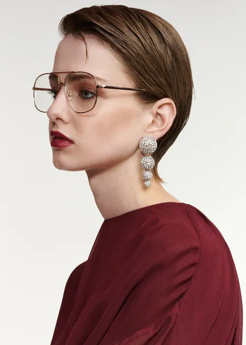 Essentiel Antwerp - Kallas Rhinestone Encrusted Drop Earrings