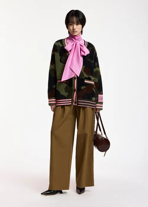 Essentiel Antwerp - Kamoo Camo Jacquard Cardigan