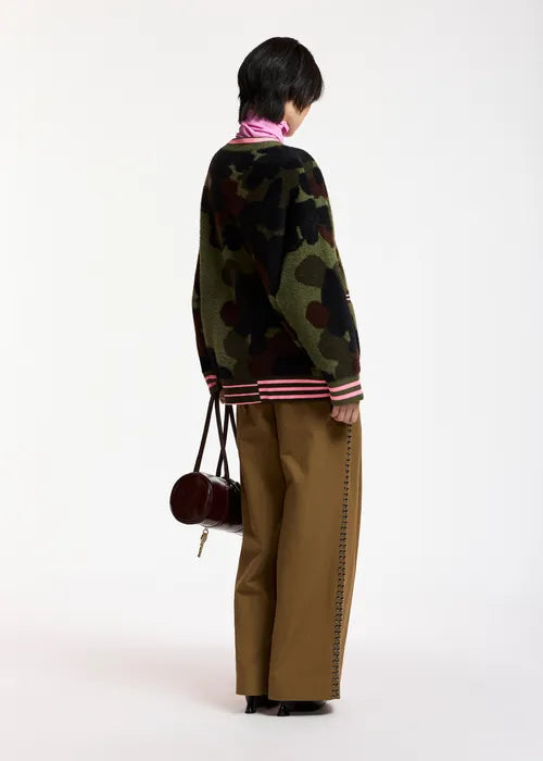 Essentiel Antwerp - Kamoo Camo Jacquard Cardigan