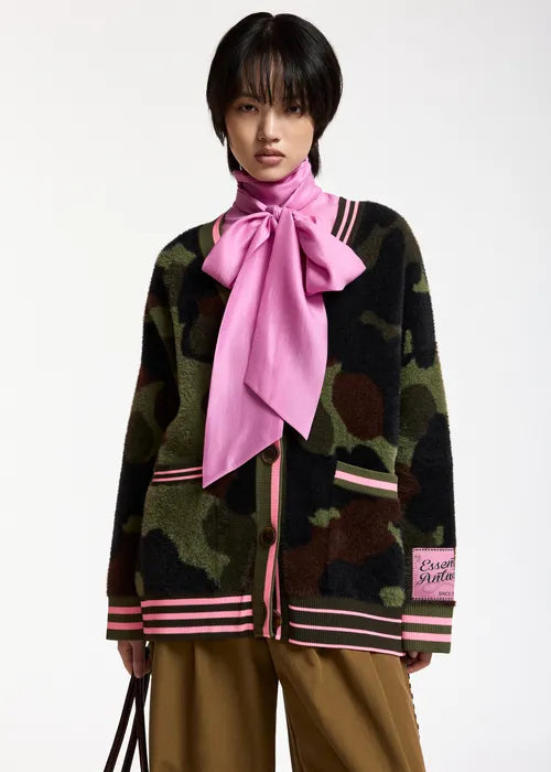 Essentiel Antwerp - Kamoo Camo Jacquard Cardigan