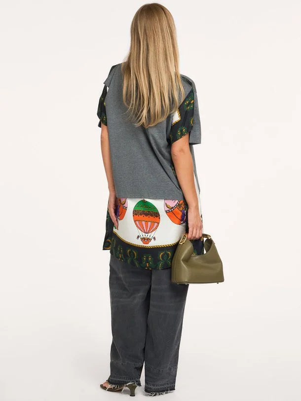 Essentiel Antwerp - Kassis T-Shirt With Silk Scarf Back