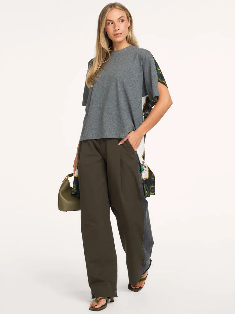 Essentiel Antwerp - Kassis T-Shirt With Silk Scarf Back