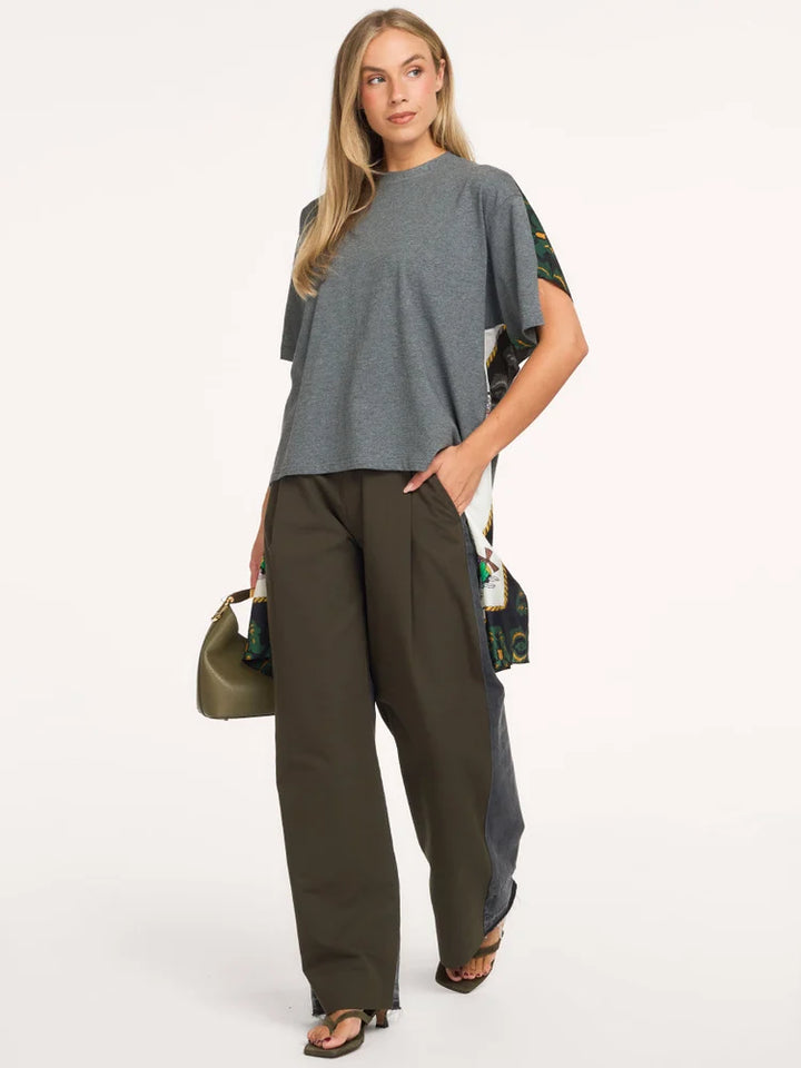 Essentiel Antwerp - Kassis T-Shirt With Silk Scarf Back