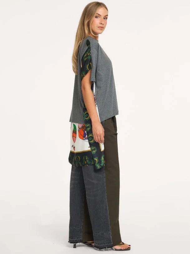 Essentiel Antwerp - Kassis T-Shirt With Silk Scarf Back