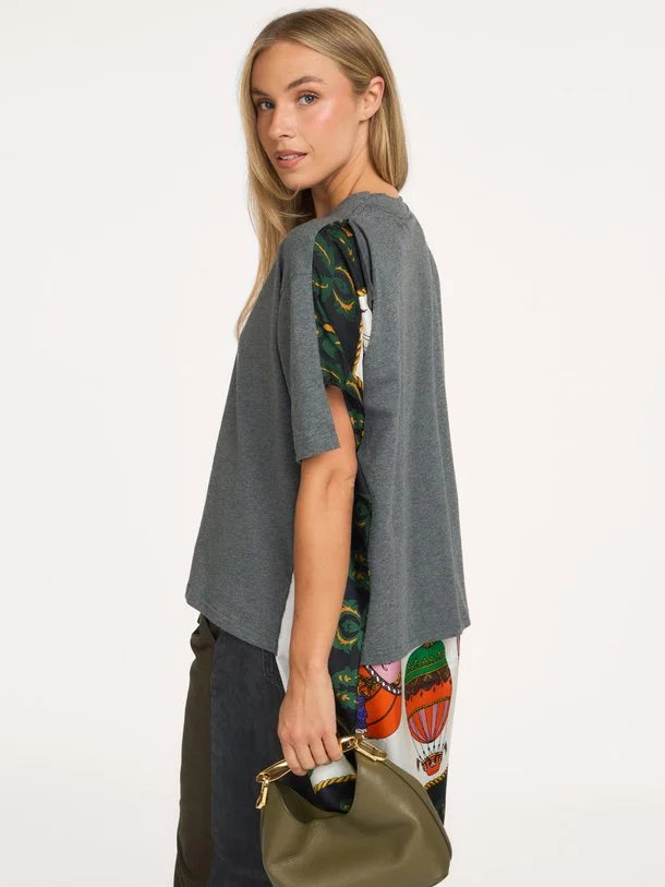 Essentiel Antwerp - Kassis T-Shirt With Silk Scarf Back
