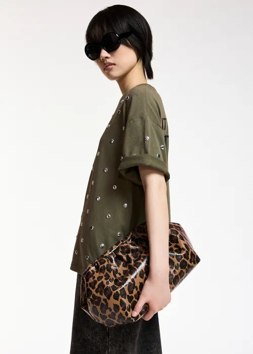 Essentiel Antwerp - Kourse Stud-Embellished Slogan T-Shirt