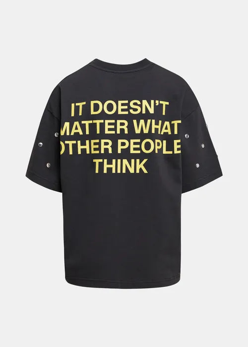 Essentiel Antwerp - Kourse Stud-Embellished Slogan T-Shirt