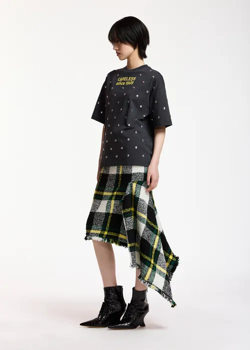 Essentiel Antwerp - Kourse Stud-Embellished Slogan T-Shirt