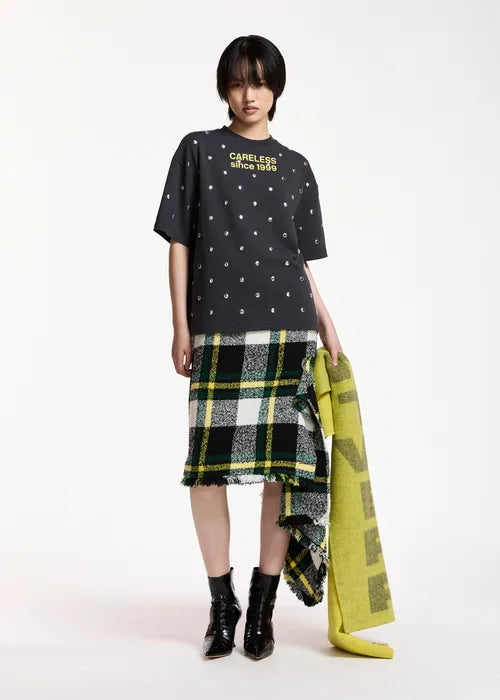Essentiel Antwerp - Kourse Stud-Embellished Slogan T-Shirt