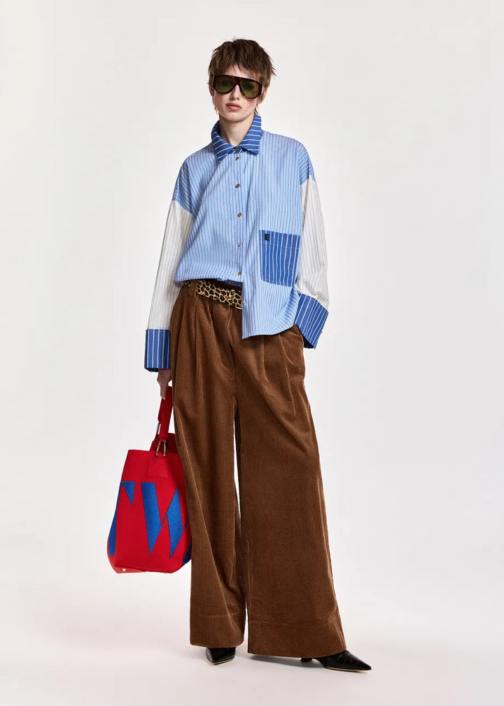 Essentiel Antwerp - Kovid Fabric Mixed Shirt