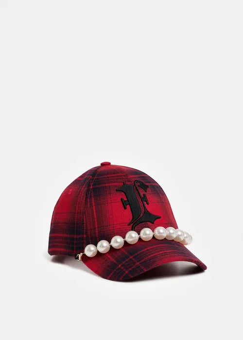 Essentiel Antwerp - Kross Checked Baseball Cap