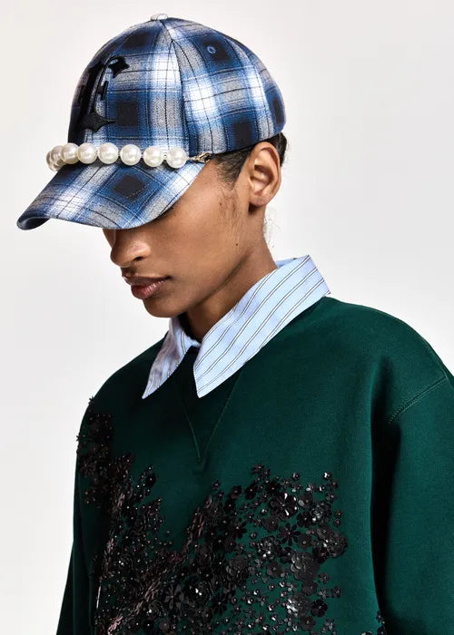 Essentiel Antwerp - Kross Checked Baseball Cap