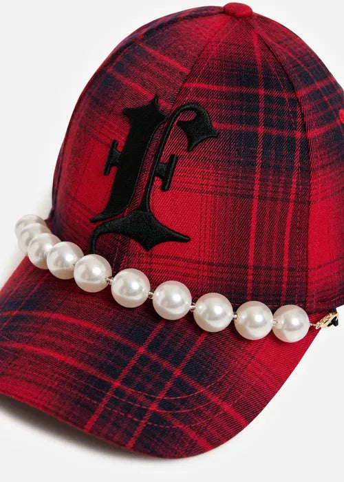 Essentiel Antwerp - Kross Checked Baseball Cap
