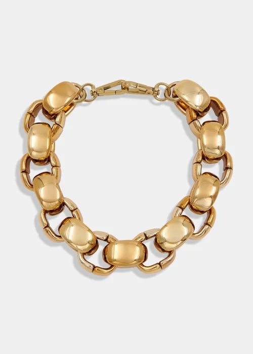 Essentiel Antwerp - Kurve Gold-tone Chain Necklace