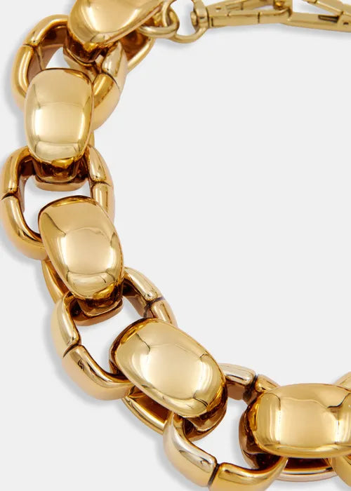 Essentiel Antwerp - Kurve Gold-tone Chain Necklace