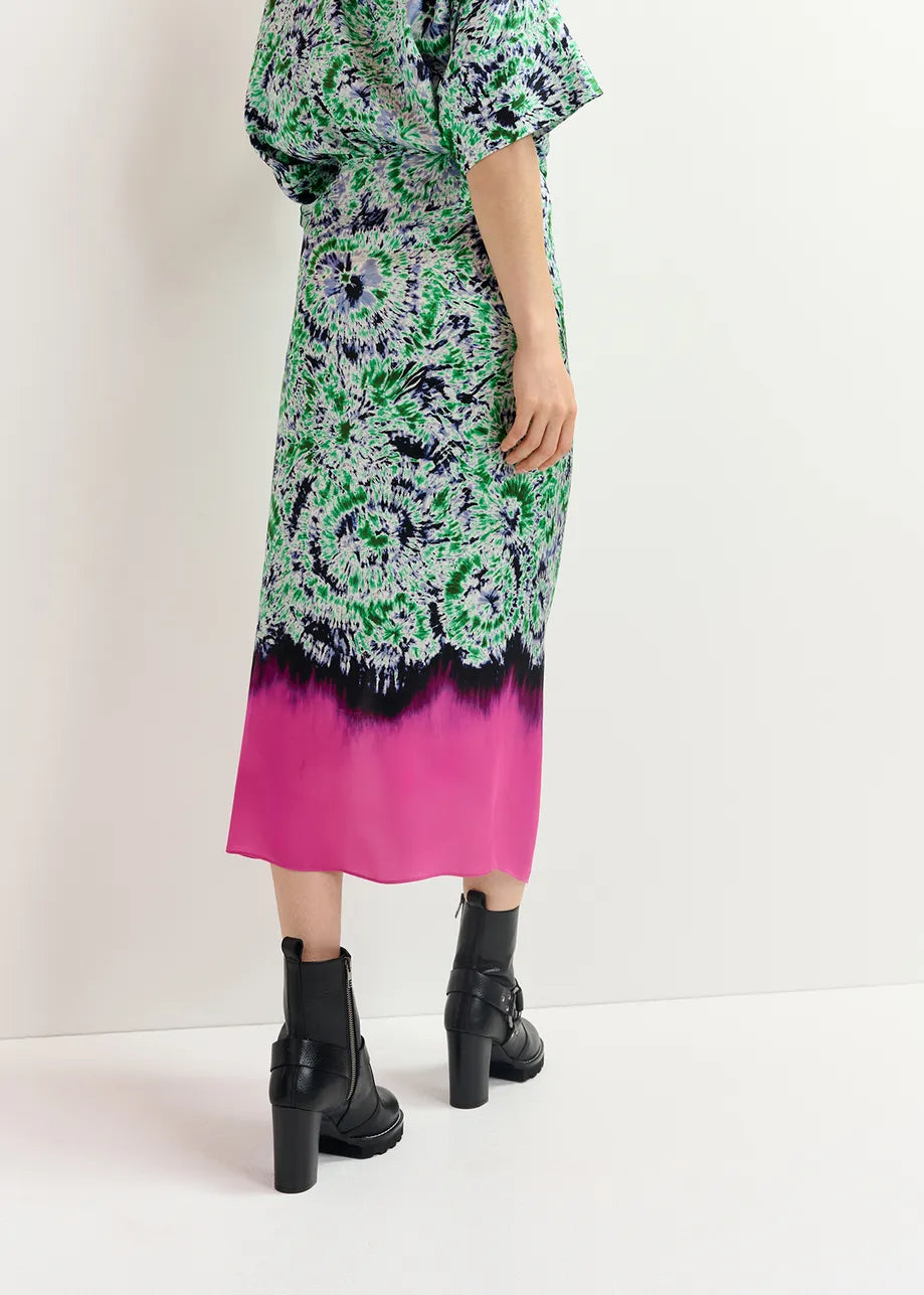 Essentiel Antwerp - Gellie Printed Dip Dye Midi Skirt