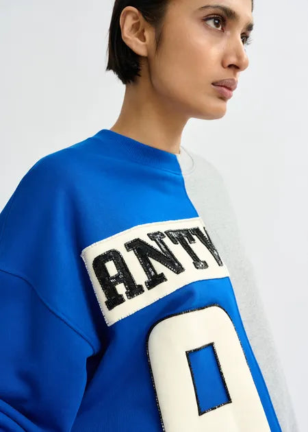 Essentiel Antwerp - Split Panel Appliqued Sweatshirt
