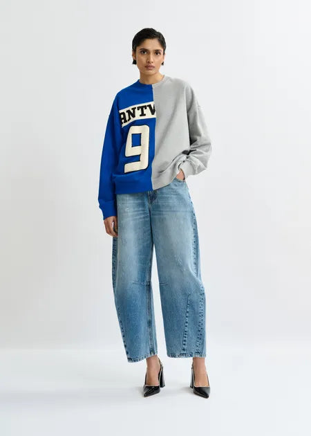 Essentiel Antwerp - Split Panel Appliqued Sweatshirt