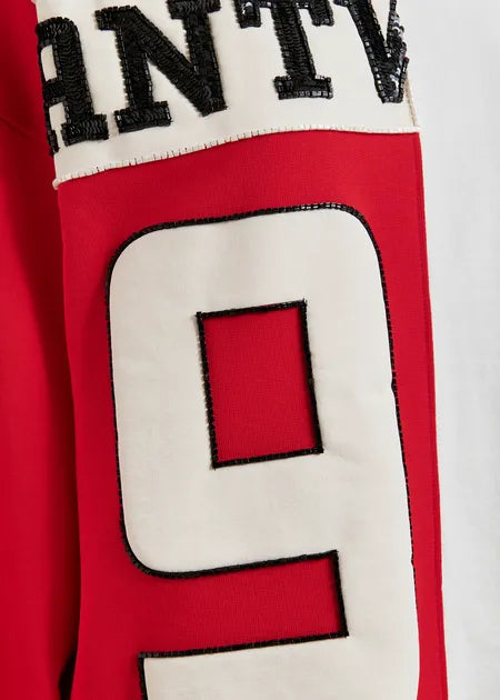 Essentiel Antwerp - Split Panel Appliqued Sweatshirt