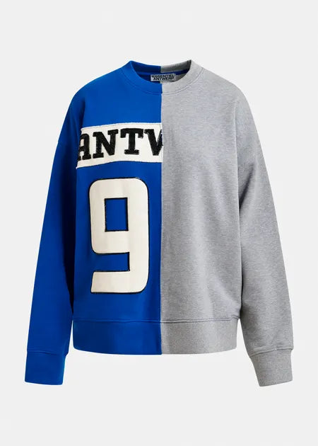 Essentiel Antwerp - Split Panel Appliqued Sweatshirt