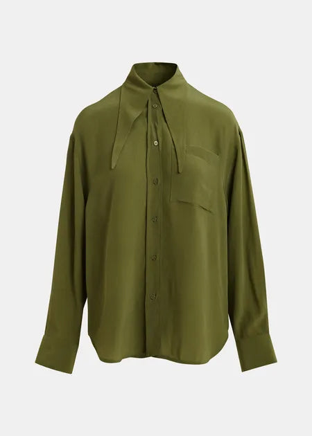 Essentiel Antwerp - Jordana Oversized Tie Collar Shirt