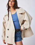 Free People - Highlands Solid Peacoat