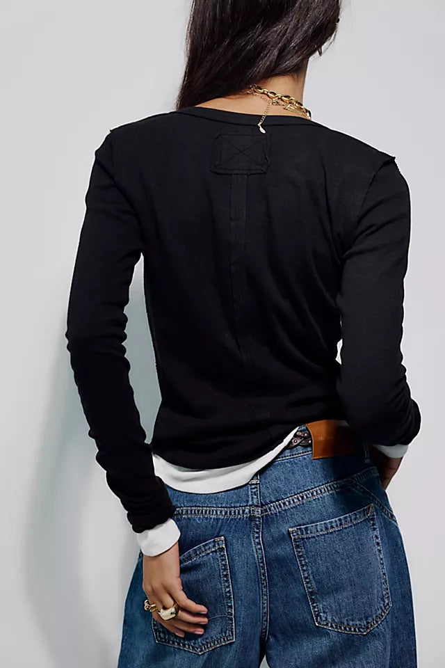 Free People - Jamie Henley Long Sleeve Tee