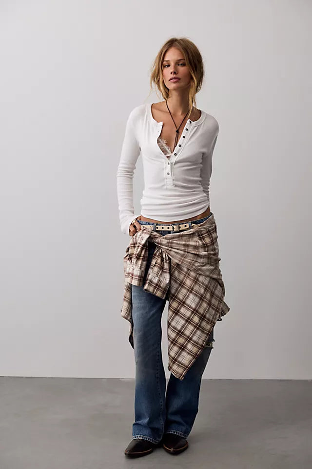 Free People - Jamie Henley Long Sleeve Tee
