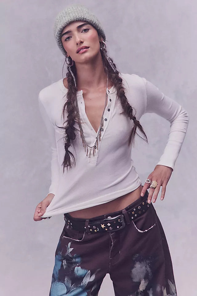 Free People - Jamie Henley Long Sleeve Tee