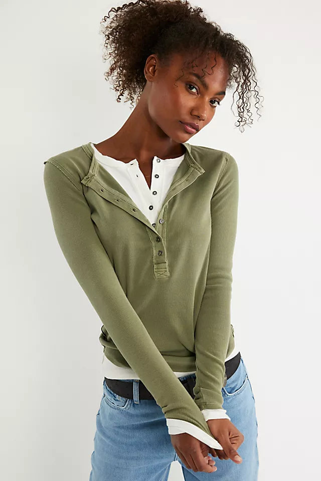 Free People - Jamie Henley Long Sleeve Tee