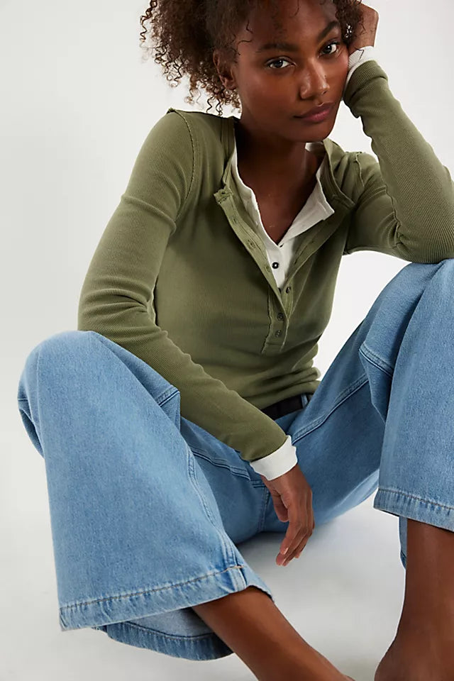 Free People - Jamie Henley Long Sleeve Tee