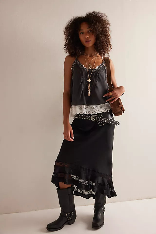 Free People - Long Lost Lover Slip Skirt