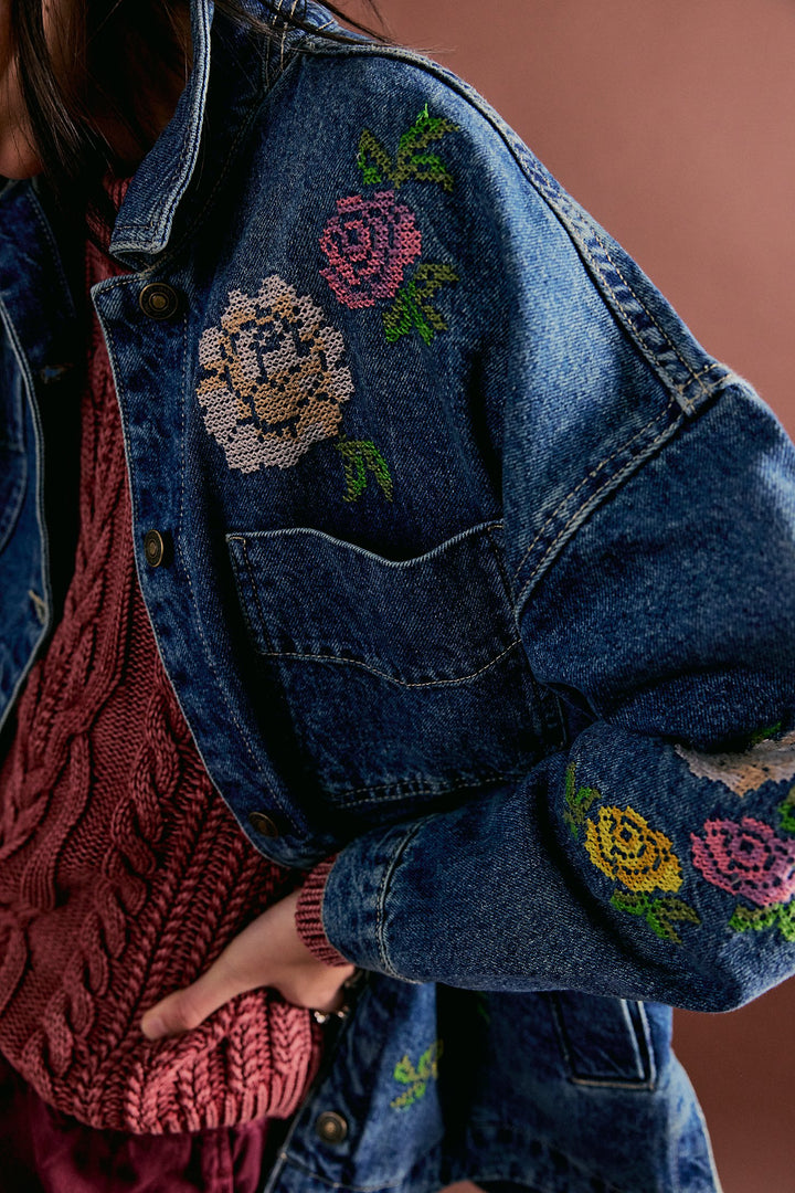 Free People - Madison City Embroidered Jacket