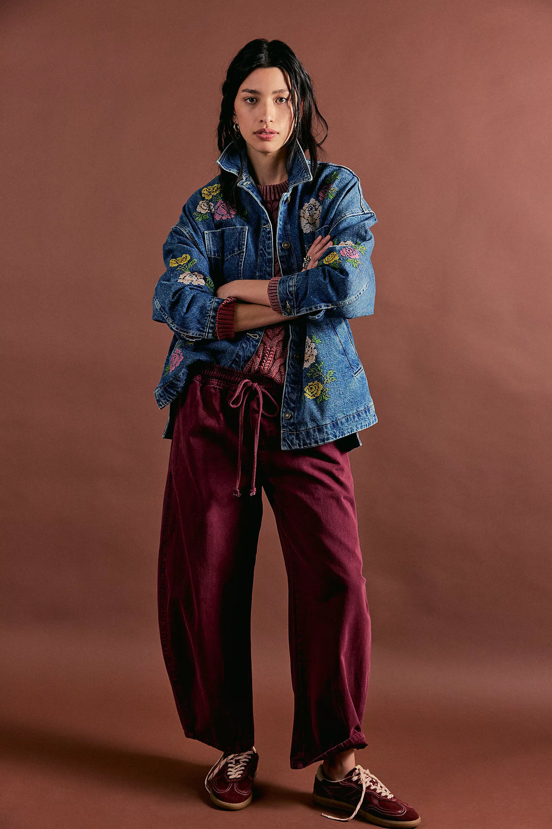 Free People - Madison City Embroidered Jacket