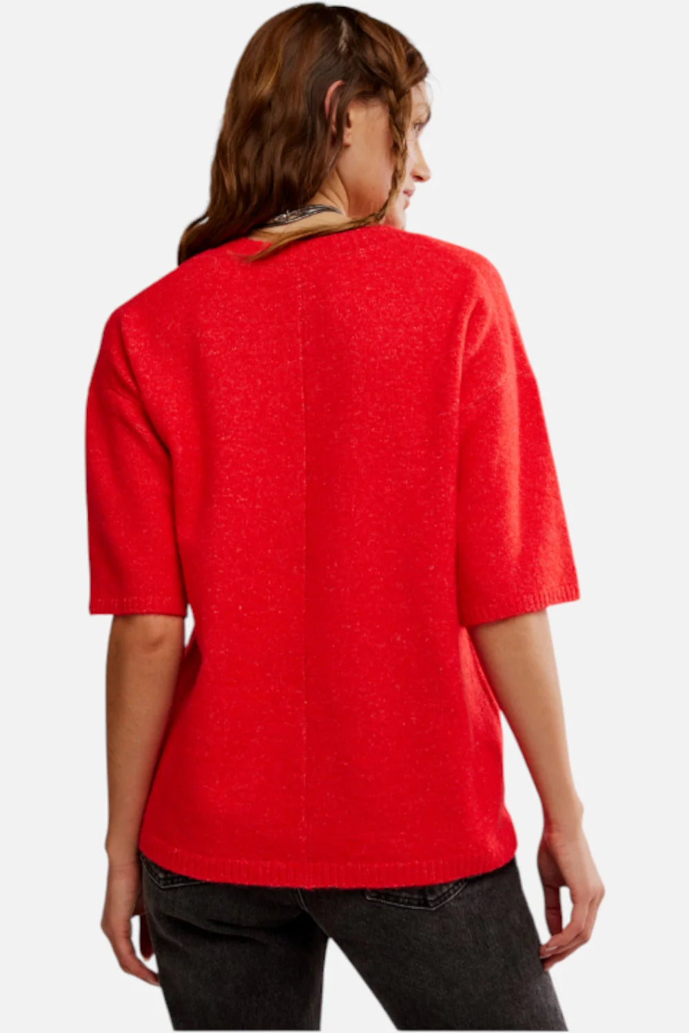 Free People - Margot Sweater Tee in Cherry Pop