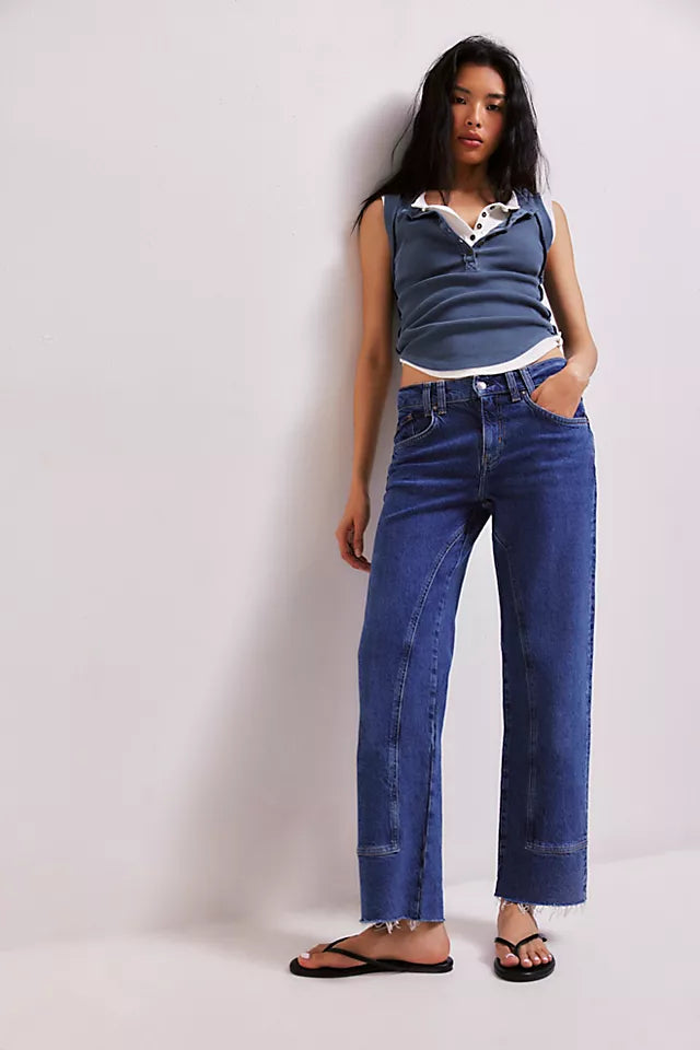 Free People - Risk Taker Mid Rise Jeans