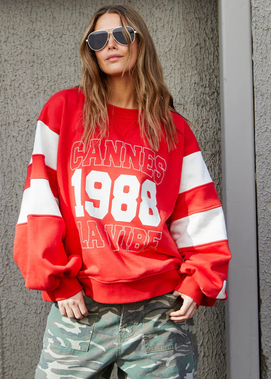 Hammill & Co - Oversized Panelled Sleeve Detail Sweatshirt