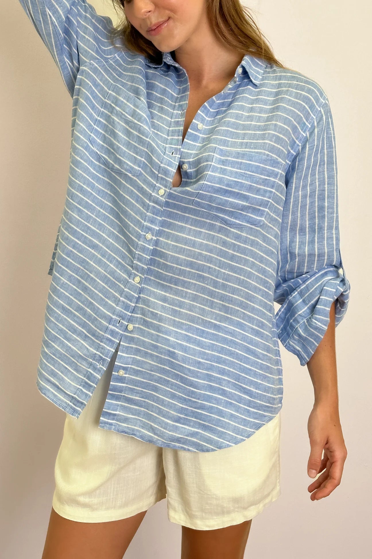 Hut - Boyfriend Linen Shirt