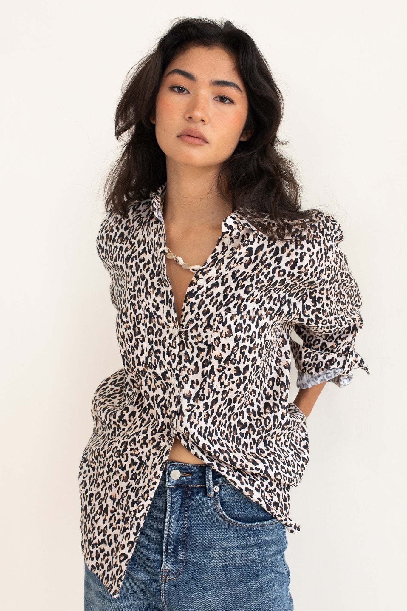 Hut - Boyfriend Shirt Leopard